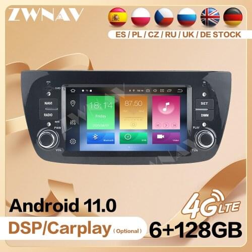 Carplay 2 Din Radio Receiver For Fiat Doblo 2010 2011 2012 2013 2014 2015 Android Player Video GPS Head Unit Auto Audio Stereo