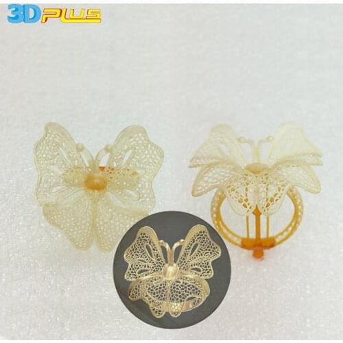 3D STL Printing Earrings Rings and Necklace Models with UV Photosensitive Resin for Directly Casting KLB-10