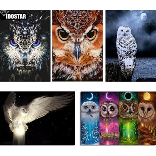 5D Diamond Painting Animal Owl Full Drill Square Round Sale Embroidery Flowers Home Decoration Diamond Art Gift