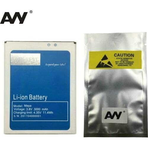 AVY Battery For Bluboo Maya 5.5 Inch mobile phone Batteries Replacement Li-ion Bateria 3000mAh 100% Tested In stock