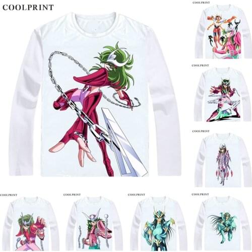 Andromeda Shun Andoromeda no Shun T Shirt Saint Seiya Knights of the Zodiac Men T-shirt Casual Vintage TShirt Long Sleeve Shirts