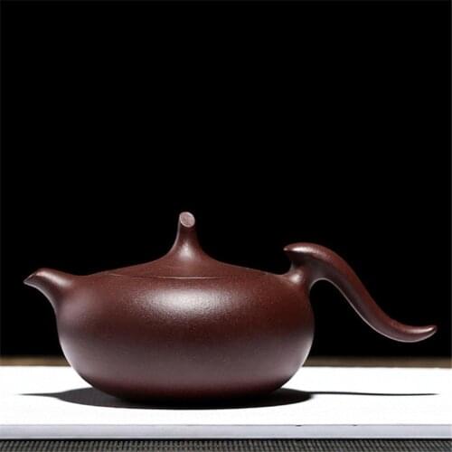 Teapot Chinese Zisha Pot Original Ore Purple and Mud Shenyun Ball Hole Teapot 220 Ml Handmade Zisha Teapot (Color : Purple Mud)