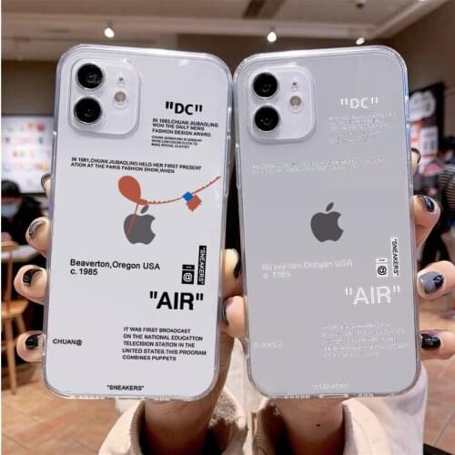 Hot Off Sports shoes brand Silicone phone case For iphone 12 11 Pro MAX 5 6 7 8 9 10 X XS XR XSMAX Plus SE 2020 Back Cover Shell