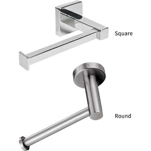 Toilet Paper Holder Bathroom Wall Mount Paper Towel Dispenser Toilet Tissue Roll Storage Hanger Polished Chrome Stainless Steel