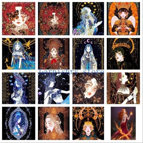 DIY Diamond Painting 5D Color Queen Diamond Embroidery Full Cross Stitch Kits Mosaic Home Decor Art Girl Gift