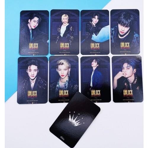 8pcs/set Kpop STRAY KIDS photocard double side HD photo album Cards Really Picture K-pop STRAY KIDS UNLOCK GO LIVE IN LIFE