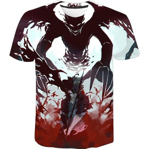 Black Clover 3D Print T-shirt Men Women Fashion O-Neck Short Sleeve T Shirt Anime Harajuku Streetwear Tees Tops Hip Hop Clothing