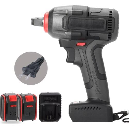 Electric Rechargeable Cordless Brushless Impact Wrench Wireless Electric Hand Wrench Home DIY Electric Power Tools