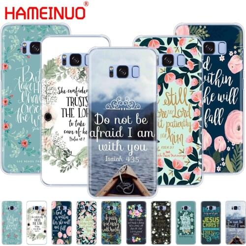 HAMEINUO Bible verse Philippians cell phone case cover for Samsung Galaxy S9 S7 edge PLUS S8 S6 S5 S4 S3 MINI