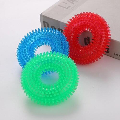 Dog Toys Pet Chew Toy Rubber Solid Color Rubber Durable Dog Chew Toys Dog Squeak Training Dog Toys Pet Supplies for Puppy