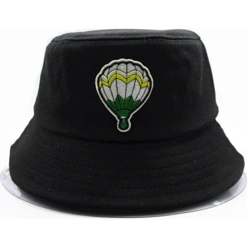 LDSLYJR balloon embroidery cotton Bucket Hat Fisherman Hat outdoor travel hat Sun Cap Hats for men and Women 120