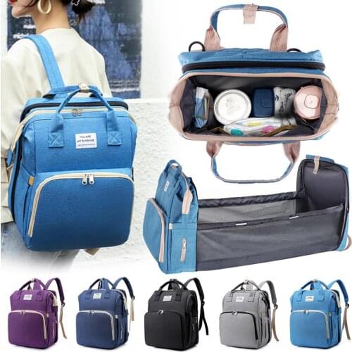 Multifunctional Portable Folding Diaper Mum Mother Bag Travel Large Backpack Baby Bed Diaper Changing Table Pads For Mom Outdoor