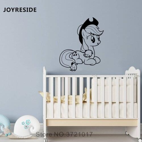 JOYRESIDE Little Pony Wall Cartoon Decal Vinyl Sticker Decor Home Kids Children Girls Boys Room Interior Art Design Mural A514