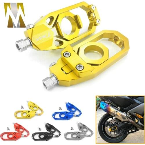 Motorcycle Chain Adjuster Tensioner Rear Axle Spindle Accessories For YAMAHA TMAX530 TMAX 530 T-MAX T MAX 2013 2014 2015-2019
