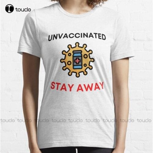 New Unvaccinated Stay Away 8 T-Shirt Cotton Tee Shirt