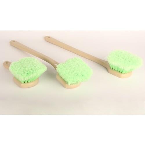 2019 New 1Pcs Long Handle Soft Hair Scratch-Free Tire Brush Straight/Curved Special Design Brush for Car Clean Tires and Carpets