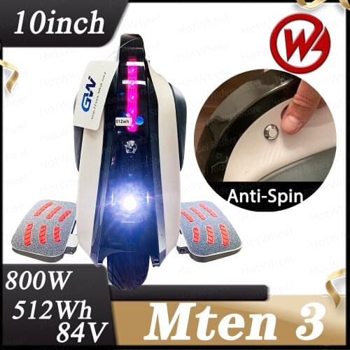 2021 New Begode GotWay Mten3 Model 10" Electric Unicycle 800W Motor Lightest Electric Unicycle Fun Wheel Balance Monowheel