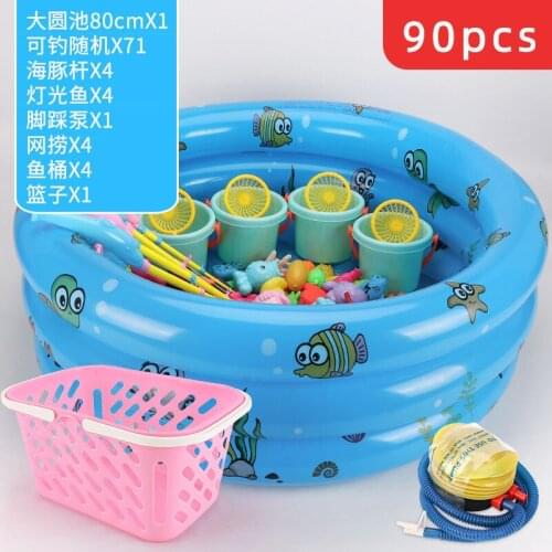 New baby toys fish square hot gift for Children kids Boy girl fishing toy set suit magnetic play water