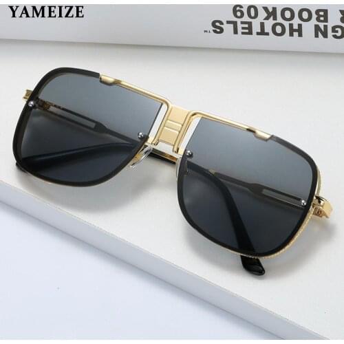 YAMEIZE Pilot Sunglasses For Men Vintage Classic Women Oversized Sun Glasses Mens Glasses For The Driver Lentes De Sol Hombre
