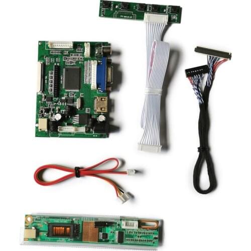 Fit M141NWW1/M154NWW1/TX39D30VC1GAA 1280*800 30-Pin LVDS +VGA+AV display controller drive board 1-CCFL DIY kit LCD screen