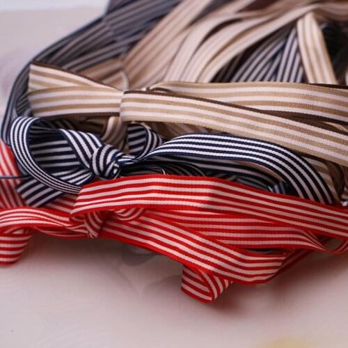 Party 15MM Polyester 5 yard Grosgrain Ribbon for Butterfly Hair Clip Green White Red Festival Decor