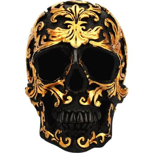 Resin Craft Skull Statues & Sculptures Garden Statues Sculptures Skull Ornaments Creative DIY Art Carving Statue