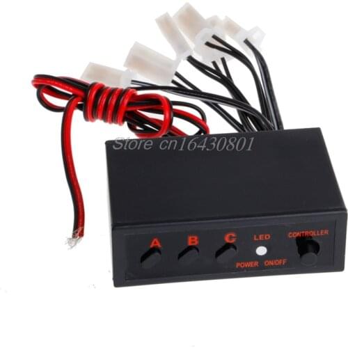 6 Ways LED Strobe Flash Light Lamp Emergency Flashing Controller Box DC 12V Car S08 Wholesale&DropShip