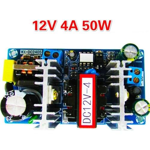 Upgraded 12V 4A High Power Switching Power Supply Board 12V 50W Isolated Power Supply AC-DC Power Supply Module 50W Switch Board