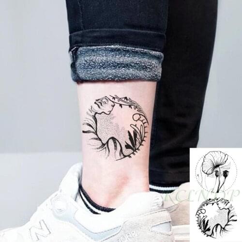 Waterproof Temporary Tattoo Sticker Tiger Animal Flower Flash Tatoo Fake Tatto Hand Arm Neck Body Art for Woman Men