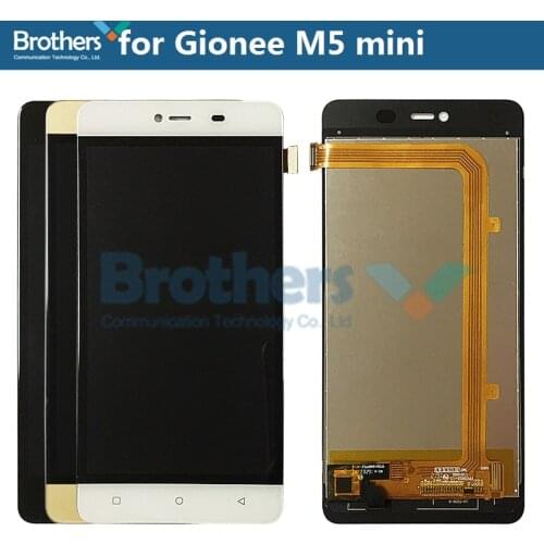 For Gionee Marathon M5 mini LCD Screen M5Mini LCD Display LCD Assembly Touch Screen Digitizer 5.5'' Phone Repair Parts Test Top