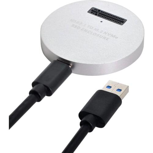 Zihan USB 3.1 USB-C to NVME M-key M.2 NGFF SSD External PCBA Conveter Adapter Vertical Type
