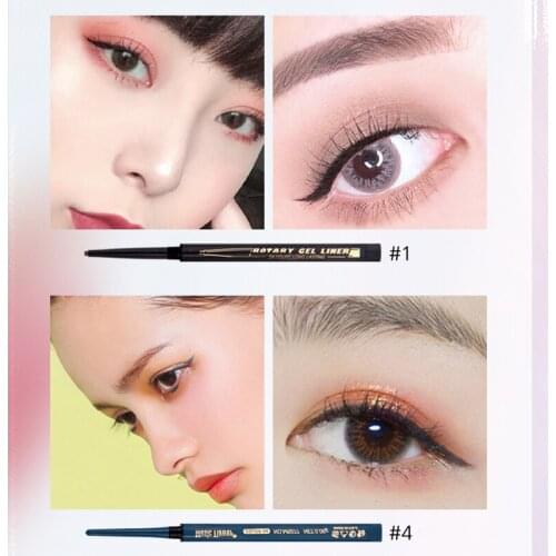 10 Color Ultra-fine Eyeliner Automatic Waterproof Smudge-proof Eye Makeup Long Lasting Shimmer Matte Gel Eyeliner Pencil TSLM1