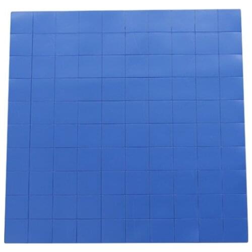 100pcs 10mm*10mm*1mm IC Heat Dissipation Transfer Pad CPU Heatsink Cooling Conductive Silicone Thermal Pad Self-adhesive Gasket