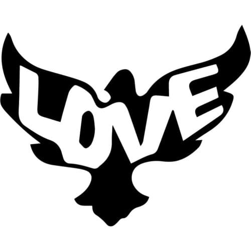16.8X13.5CM Dove Love Rear Windshield Vinyl Decals Creative Art Car Sticker