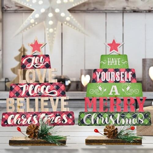 2021 Mini Wood Christmas Tree Christmas Decorations Home Decor Tree Arts In Ground Table Room Ornaments Xmas Tree Christmas Gift