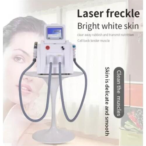 2021 newest portable IPL hair removal Laser nd yag /Multifunction Laser Beauty Machine SHR IPL ND YAG with 2 handles