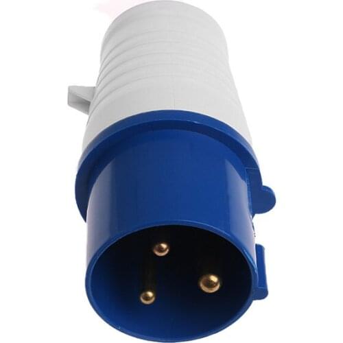 32 Amp 3 Pin Plug 220 - 250 Volt 2P+E Weatherproof IP44 32A Generator Heavy Duty