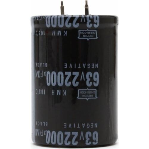 22000UF 63V Aluminum Electrolytic Capacitor 105C Dimension 35x50mm Cylindrical