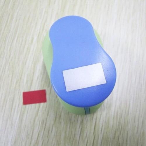 Free Shipping 1 inch Rectangle shape foam punch hole punch for greeting card handmade paper scrapbooking craft punch machine