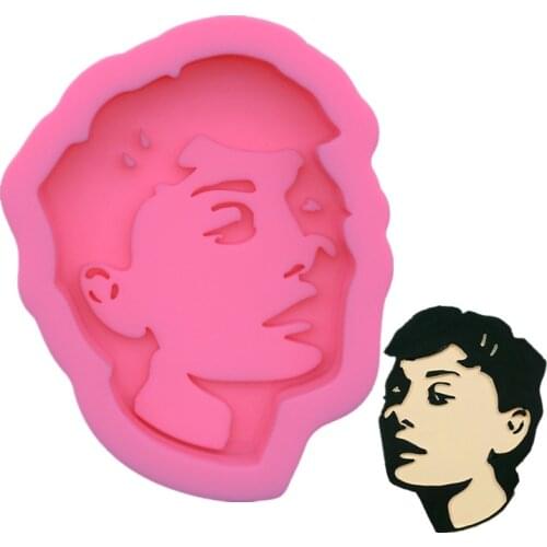 European Style Avatar Pattern Silicone Mold Fondant Cake Decorate Mold Sugarcraft Chocolate Baking Tool For Cake Gumpaste1487