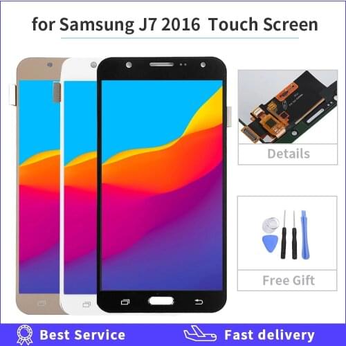 J710 LCD Display For Samsung Galaxy J7 2016 SM-J710FN J710F J710M J710Y J710G J710H Touch Screen Digitizer Assembly 5.5 inch lcd