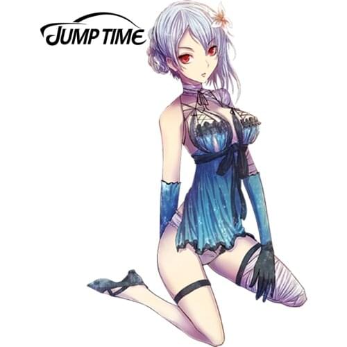 JumpTime 13cm x8.1cm Car Styling Super Cute Beauty Kaine Anime Nier JDM Window Decal 3D Car Stickers Rear Windshield Accessories