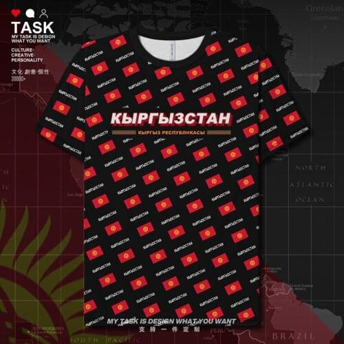 Kyrgyzstan Kyrgyz KG KGZ Quick Dry t shirt new mens tracksuit clothing Fitness casual sporting fashion brands clothes summer