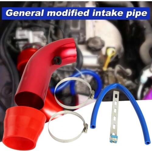 Car Modified Universal Air Intake Pipe Modified Parts Aluminium Alloy Induction Intake Pipe for Car Pipe Intake Auto Accessories