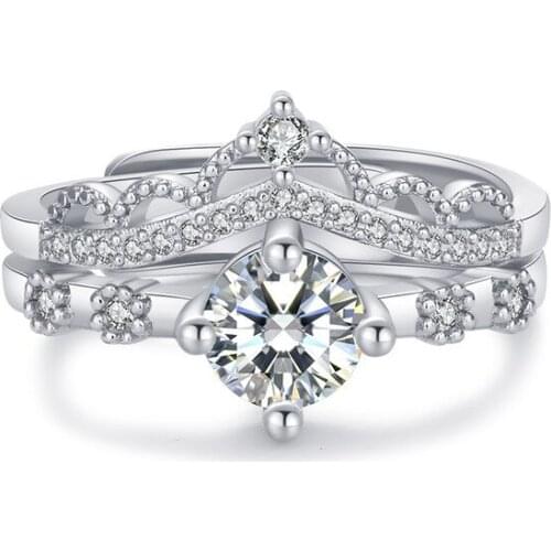 MOZO FASHION Rings With Crystals