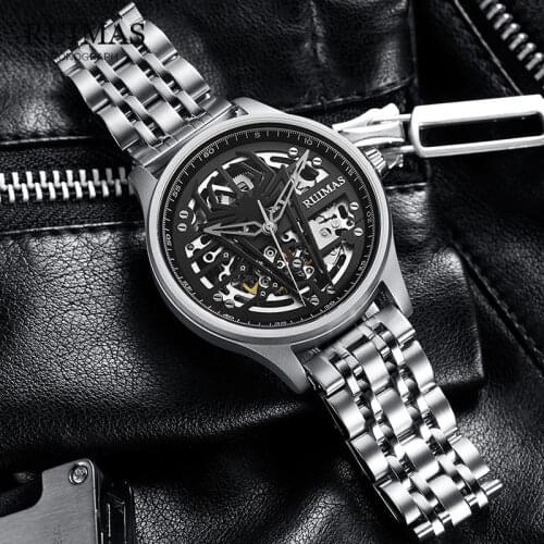 New RUIMAS Mens Mechanical Watches Automatic Mens watches Top Brand Luxury watch men WristWatch Military Relogio Masculino 2020