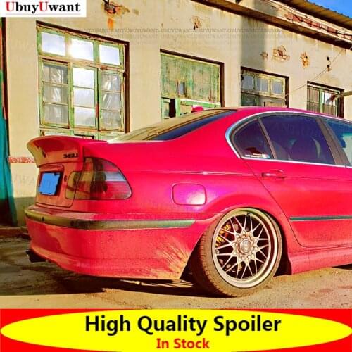 New Real Carbon Fiber High Kick Car Rear Trunk Racing Spoiler Wing Lip For E46 Spoiler 98 - 06 BMW 3 Series 318i 320i 325i 328i