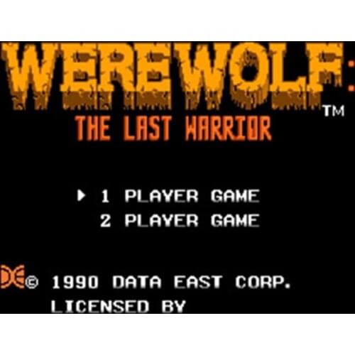Werewolf 60 Pins English Version Game Cartridge for 8 Bit 60pin Game Console