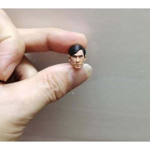 Painted 1/18 Scale The White Storm Nick Cheung Head Sculpt Fit 3.75" Figure