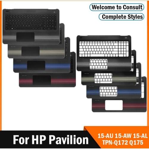 NEW Laptop LCD Back Cover/Front Bezel/Hinges/Palmrest/Bottom Case For HP Pavilion 15-AU TPN-Q172 Q175 15-AW 15-AL Silver